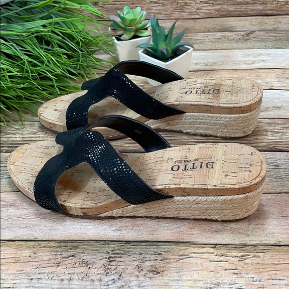 Ditto By Van Eli Black Slides Size 9 - Picture 5 of 9